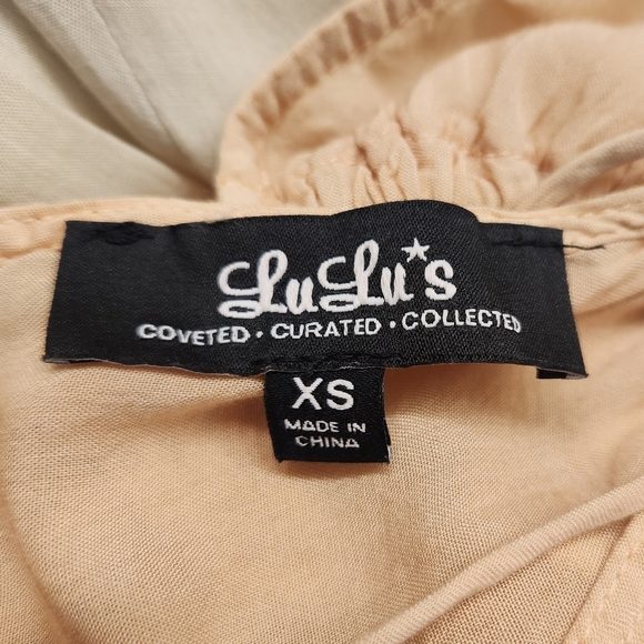 Lulu's Sweet Sunset Blush Pink Dip Dye Ombre Maxi Dress Size XS - Picture 3 of 5